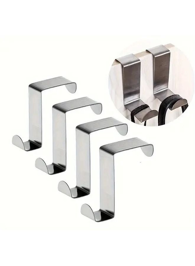10 Pack Over The Door Hooks Iron Z Shaped Metal Hangers For Clothes Towels Coats - Image 2